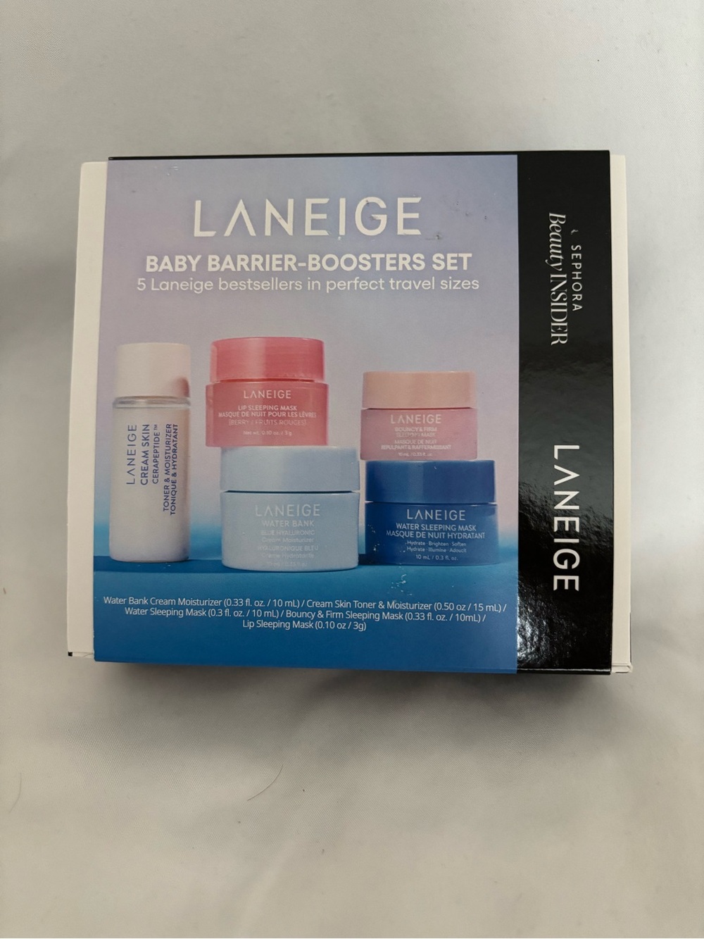 LANEIGE Baby Barrier-Boosters Travel Skincare Set Box